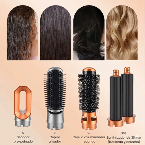 Cepillo Secador 5 En 1  – Peinado Profesional en Minutos