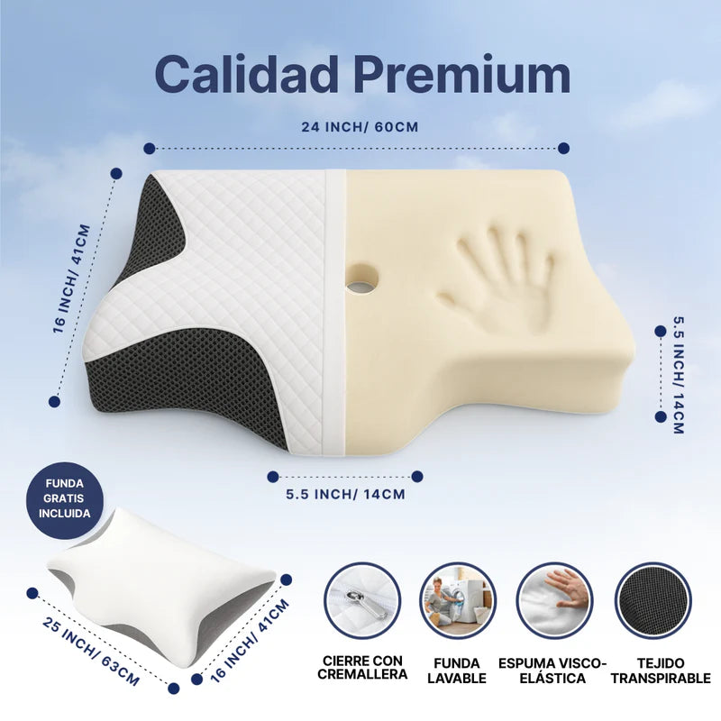 Almohada Cervical de Espuma Viscoelástica